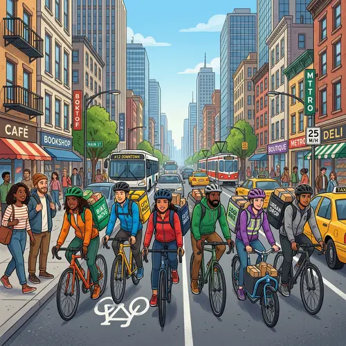 City Bike Couriers: Diverse Group Delivering Parcels | Website