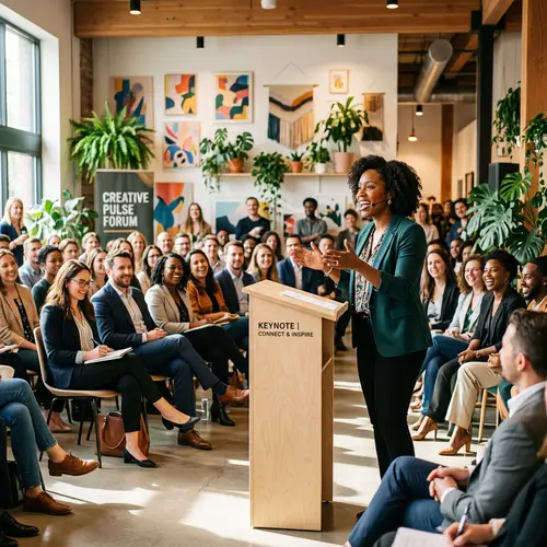 Dynamic Keynote Speech in a Creative Space