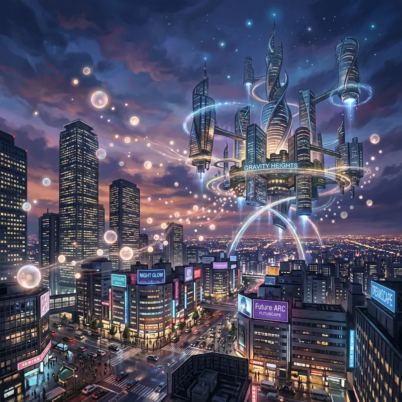 Surreal Urban Landscape | Abstract Cityscape Vision