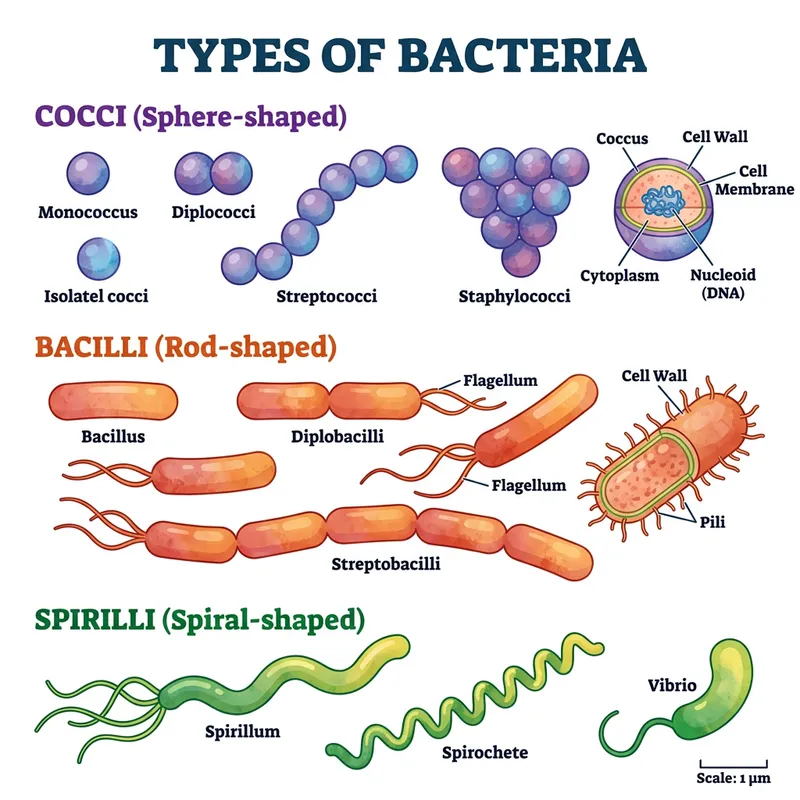 Various Types of Bacteria: Shapes, Cell Walls, Flagella Various Types of Bacteria: Shapes, Cell Walls, Flagella