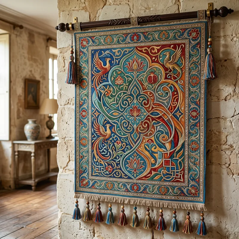 Colorful and Textured Tapestry for Your Home Decor