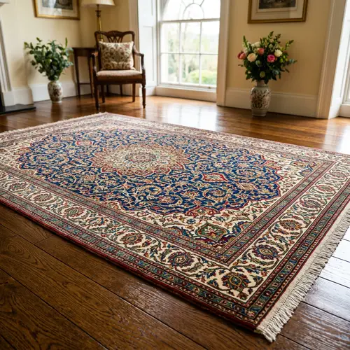 Exquisite Floral & Geometric Patterned Carpet
