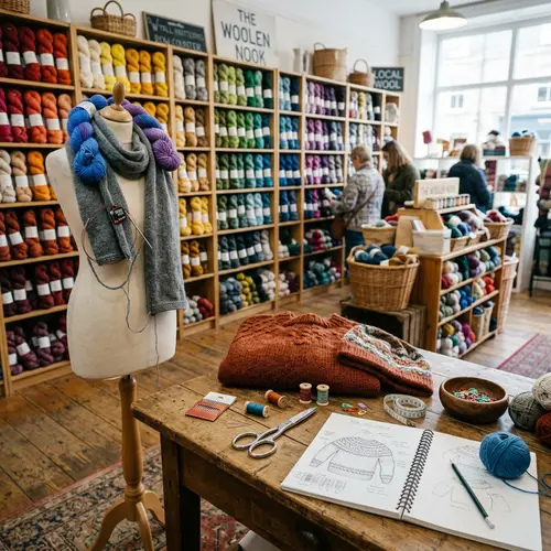 Explore Our Bustling Yarn Store for Knitting Essentials