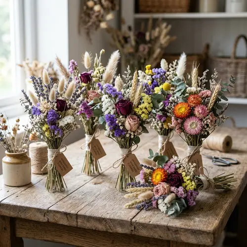 Mini Bouquets of Dried Flowers - Shop Now