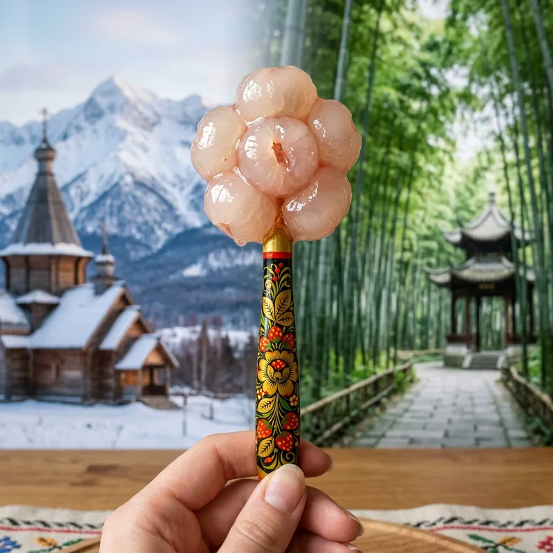 Russian-Chinese Lollipop: Culture Fusion Sweet Treat