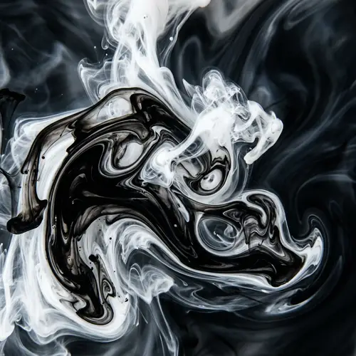 Liquid Black and White Wallpaper Designs