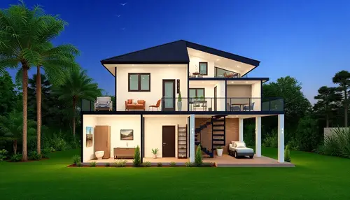 Spacious Two-Story House Layout Design