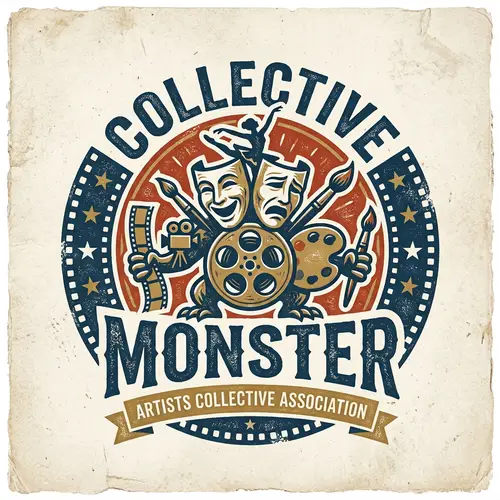 Vintage Logo Design for Collective Monster | Art Association