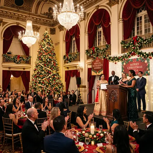 Christmas-themed Award Ceremony Grand Hall Celebrations