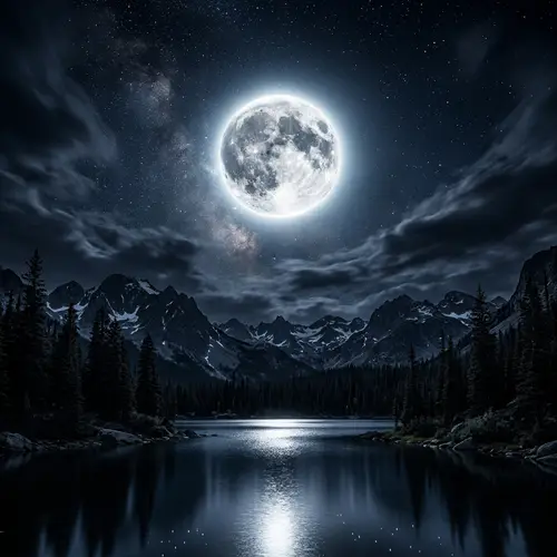 Powerful Determination: Moon in Night Sky Contest Winner