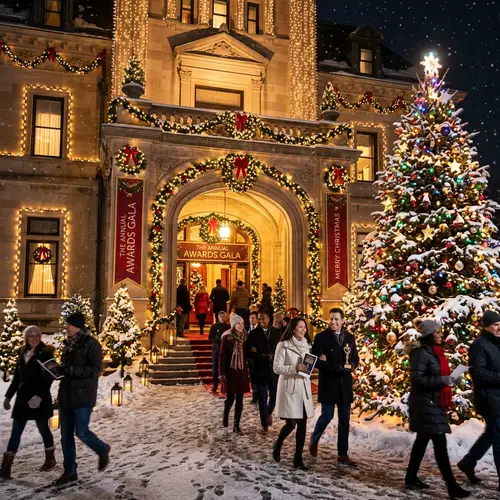 Grand Building Christmas Celebration | Award Ceremony Entrance