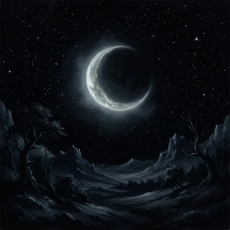 Mysterious Moon Painting
