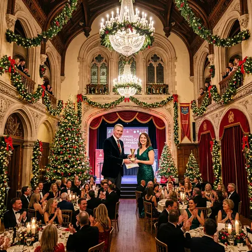 Christmas Award Ceremony in Grand Building