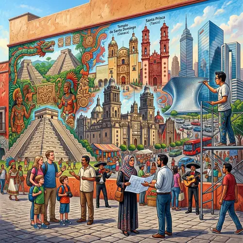 Mexican Architecture Through Murals: Richness Captured