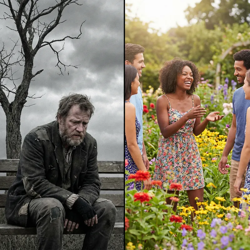 Contrasting Lives: Image of Misunderstood vs Loved Individuals Contrasting Lives: Image of Misunderstood vs Loved Individuals