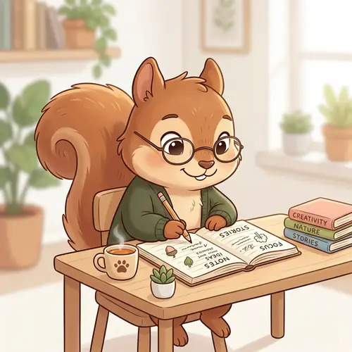 Cute Squirrel Mascot for Your Mobile App