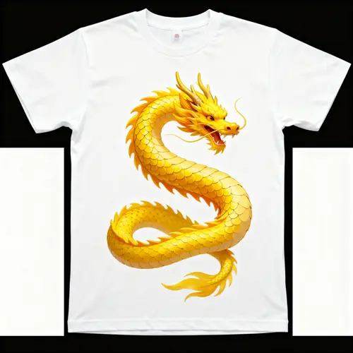 Yellow Dragon Jersey T-Shirt | Unique Design