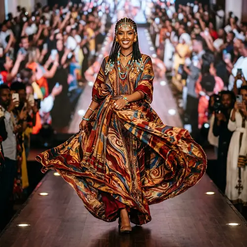 Ethiopian Model Shines in Traditional Dress