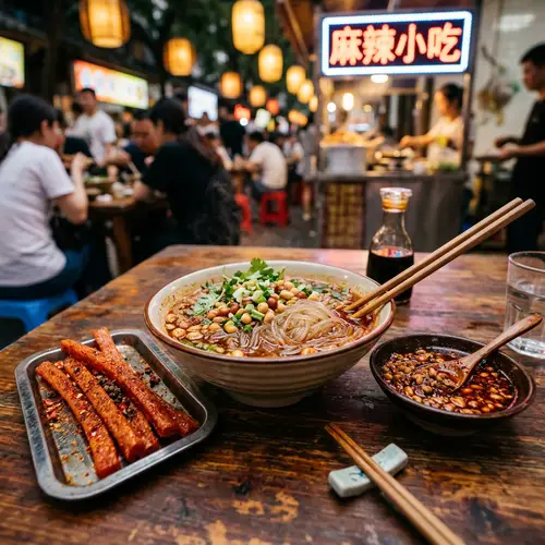 Turkey Noodle Sauce and Spicy Snacks