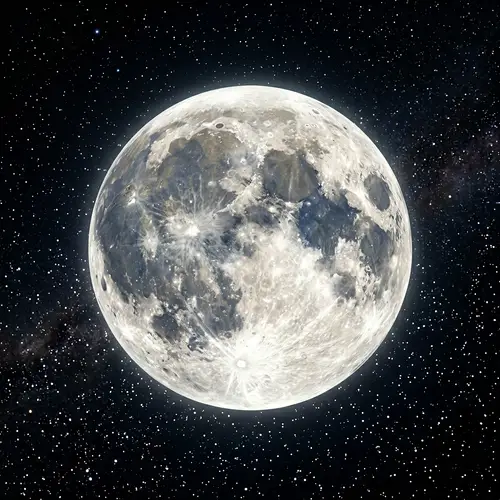 Stunning Moon Illustration in Space