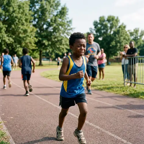 Young Black Boy in Distress: A Powerful Moment