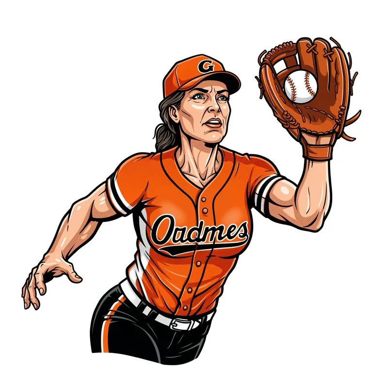 Middle Aged Women Baseball Graphic - Dougers Cougars