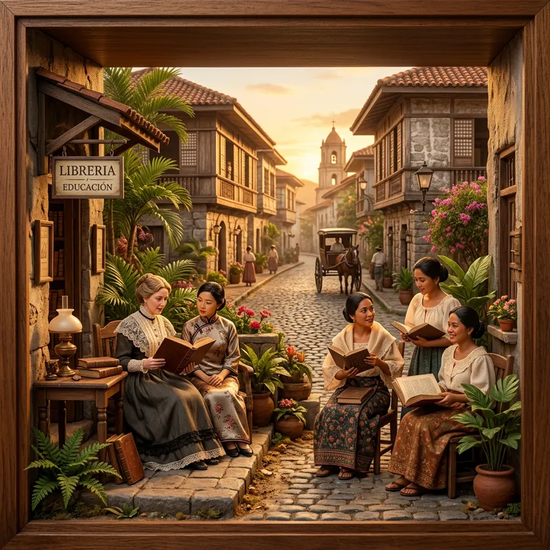 Rizal's Girlfriends Diorama: 19th-Century Multi-Cultural Scene Rizal's Girlfriends Diorama: 19th-Century Multi-Cultural Scene