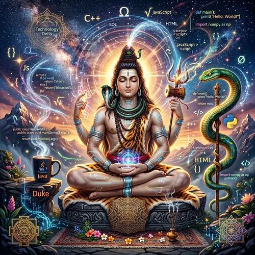 Divine Fusion of Lord Shiva and Programming: Java Python Harmony