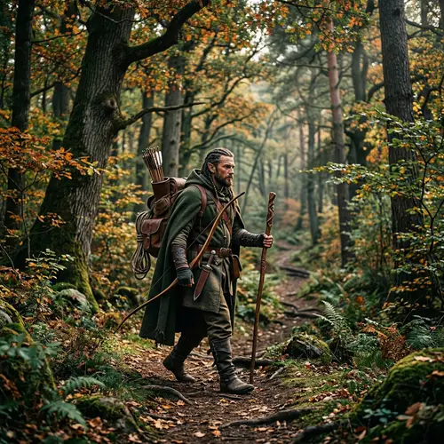 Fantasy Ranger in Enchanted Forest Adventure