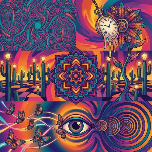 Hypnotic Surreal Animation with Vibrant Colors