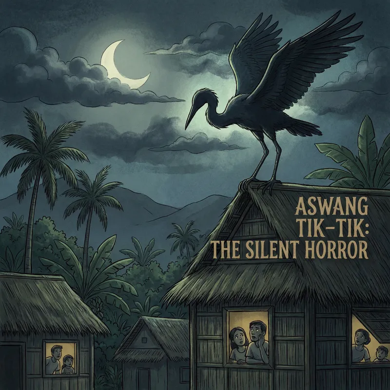 Aswang Tik-Tik: Eerie Illustration of Philippine Mythical Creature