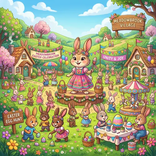 Meadowbrook Village: Easter Unity Celebration with Ella the Bunny