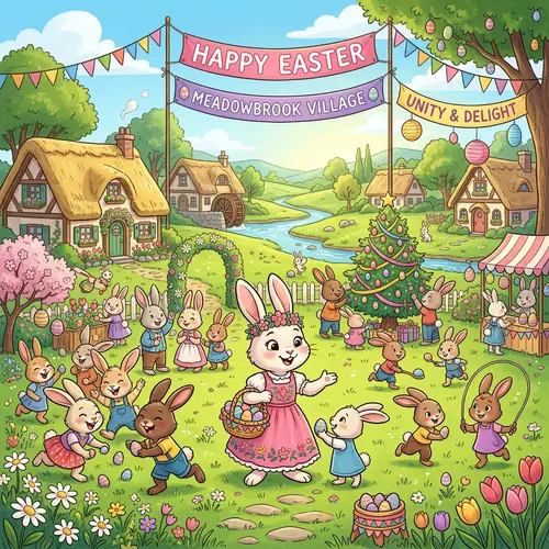 Easter Morning in Meadowbrook Village | Community Celebration