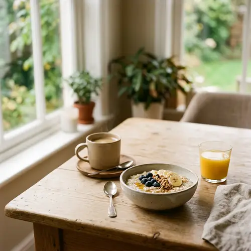 Simple Breakfast Background Image