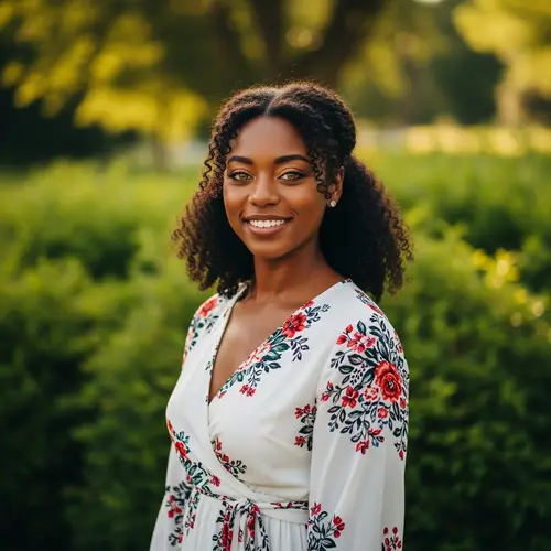 Cinematic Portrait of a Positive African Woman