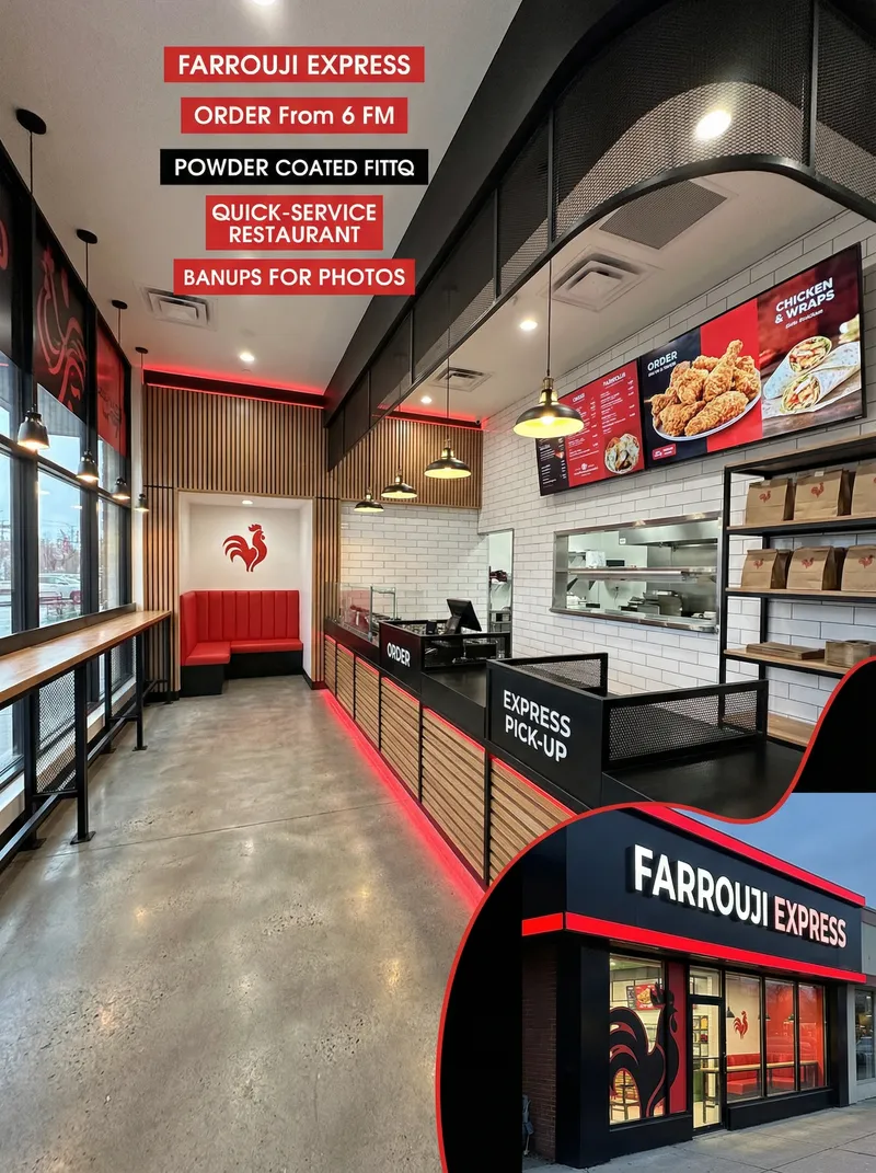 FARROUJI Express: Premium Fried Chicken QSR Design
