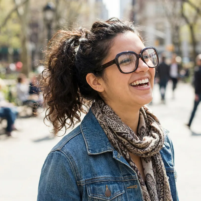 Captivating Young Hispanic Woman | Youthful Beauty & Vibrant Aura