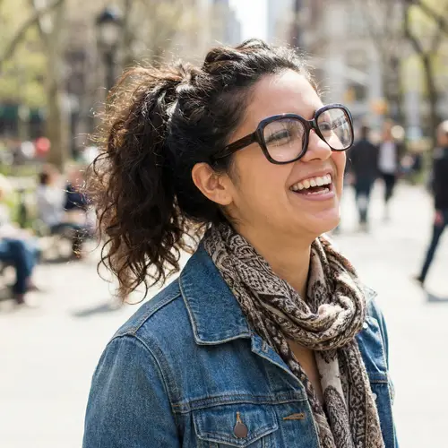 Young Hispanic Woman with Dark Hair and Brown Eyes | Beauty & Charm