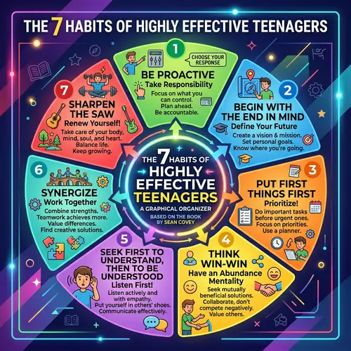 Seven Habits of Teenagers: A Graphical Organizer