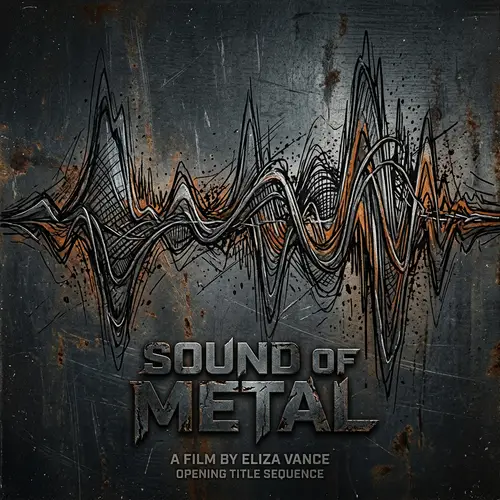 Sound of Metal: Handmade Sound Wave Art for Movie Title