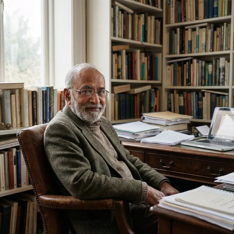 Old Wise Man in Office Environment