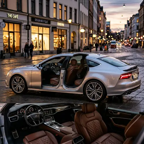 Sleek Four-Door Automobile with Luxury Features