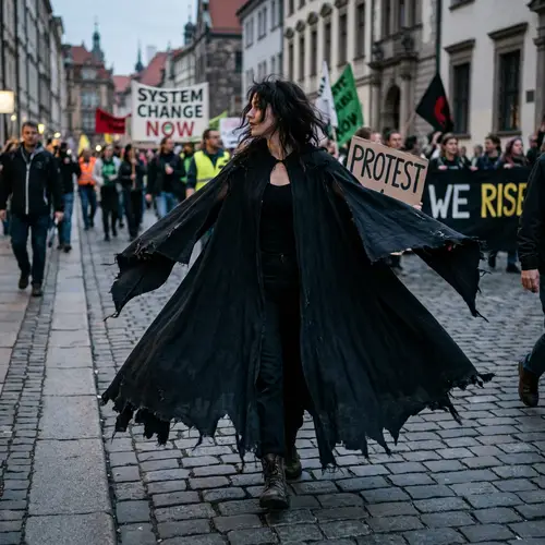 Dramatic Full-Length Cape for Unique Style