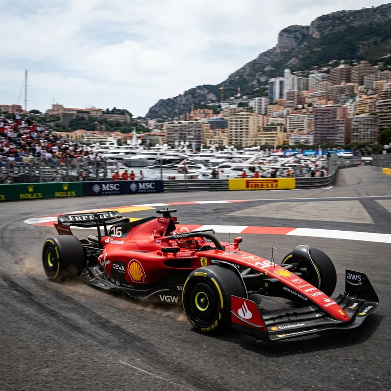 F1 Driver in a High-Performance Race Car