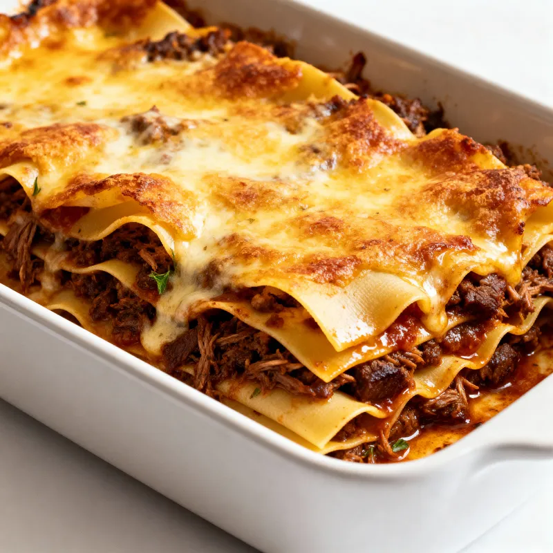 Barbacoa Beef Lasagne - A Mexican Twist