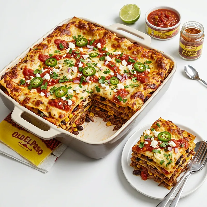 Barbacoa Beef Lasagne - A Mexican Twist