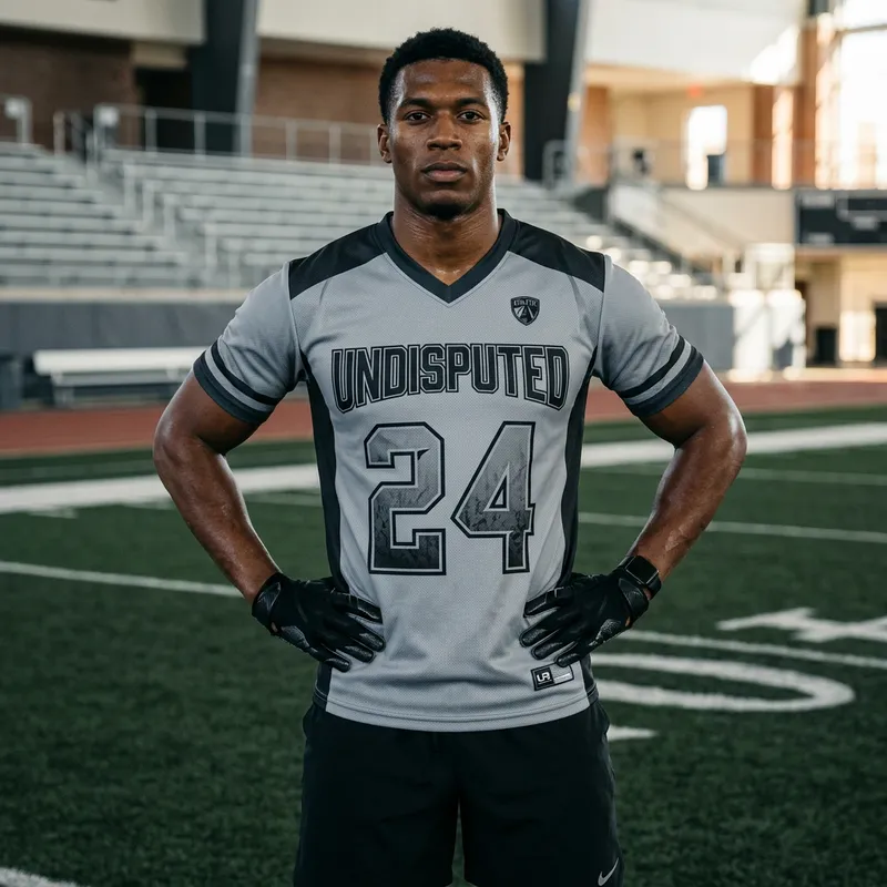 Custom UNDISPUTED Jersey in Grey and Black