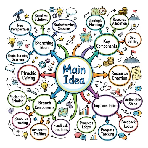 Creative Mind Map Design: Explore Ideas & Concepts