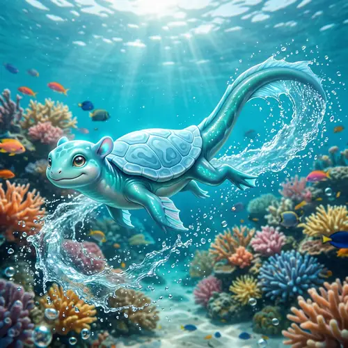 Aquatad - Imagined Water-Themed Creature