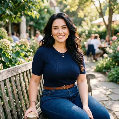 23-Year-Old Woman with Black Hair and Honey Eyes